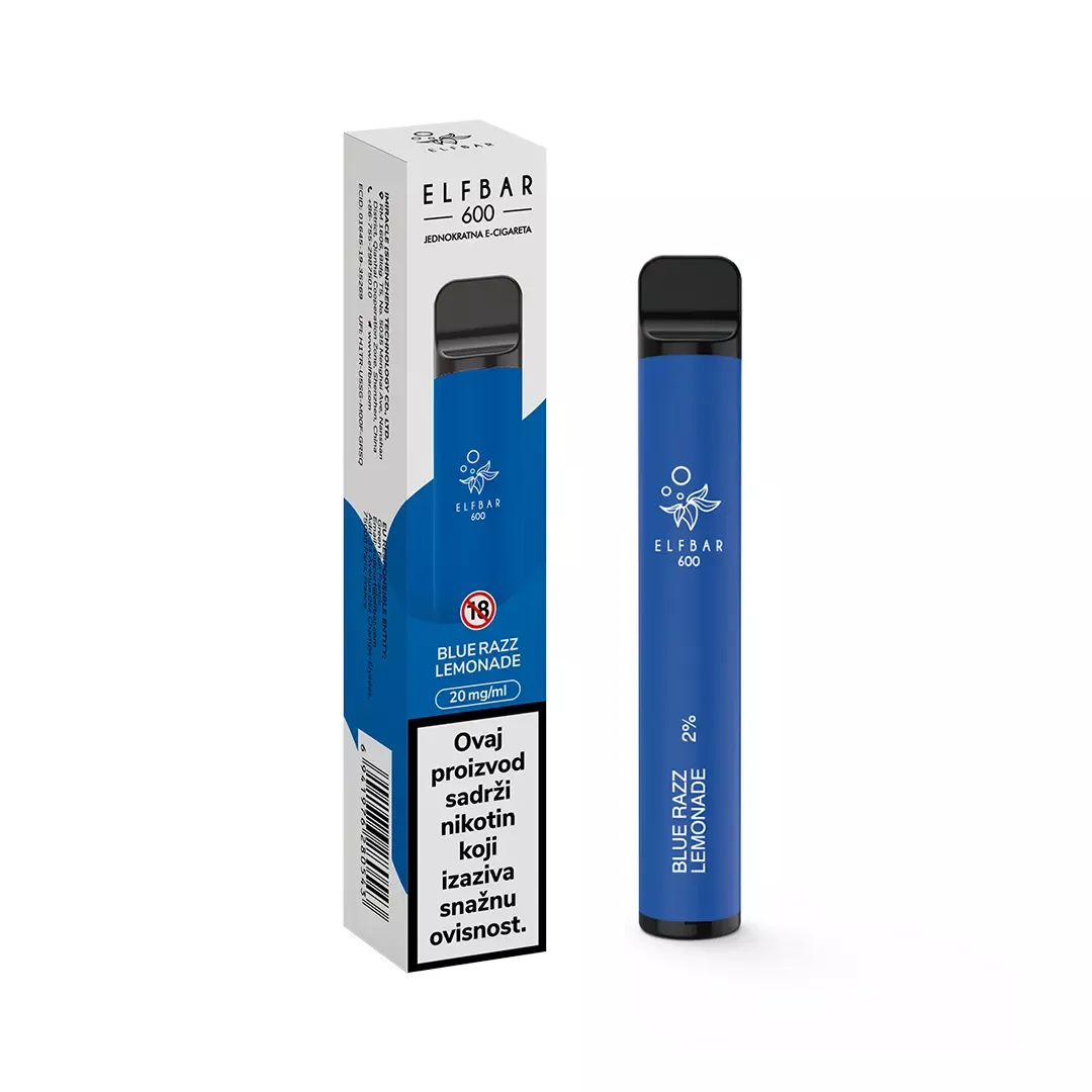 ElfBar 600 Blue Razz Lemonade - jednokratna e-cigareta