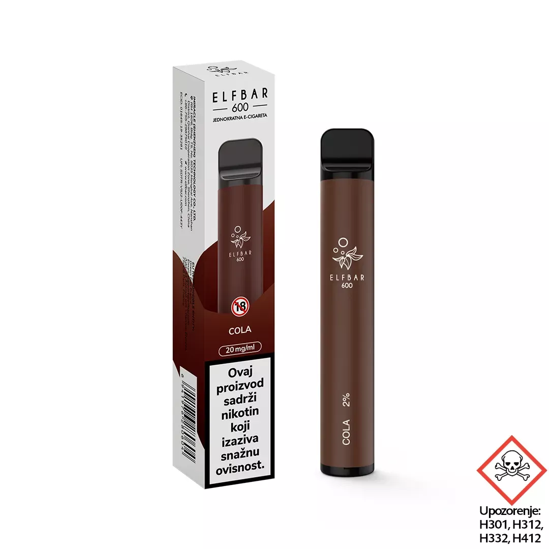 ElfBar 600 Cola - jednokratna e-cigareta	