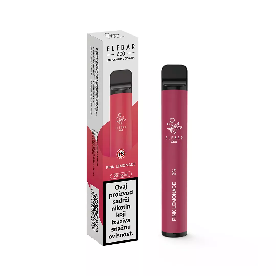 ElfBar 600 Pink Lemonade - jednokratna e-cigareta	