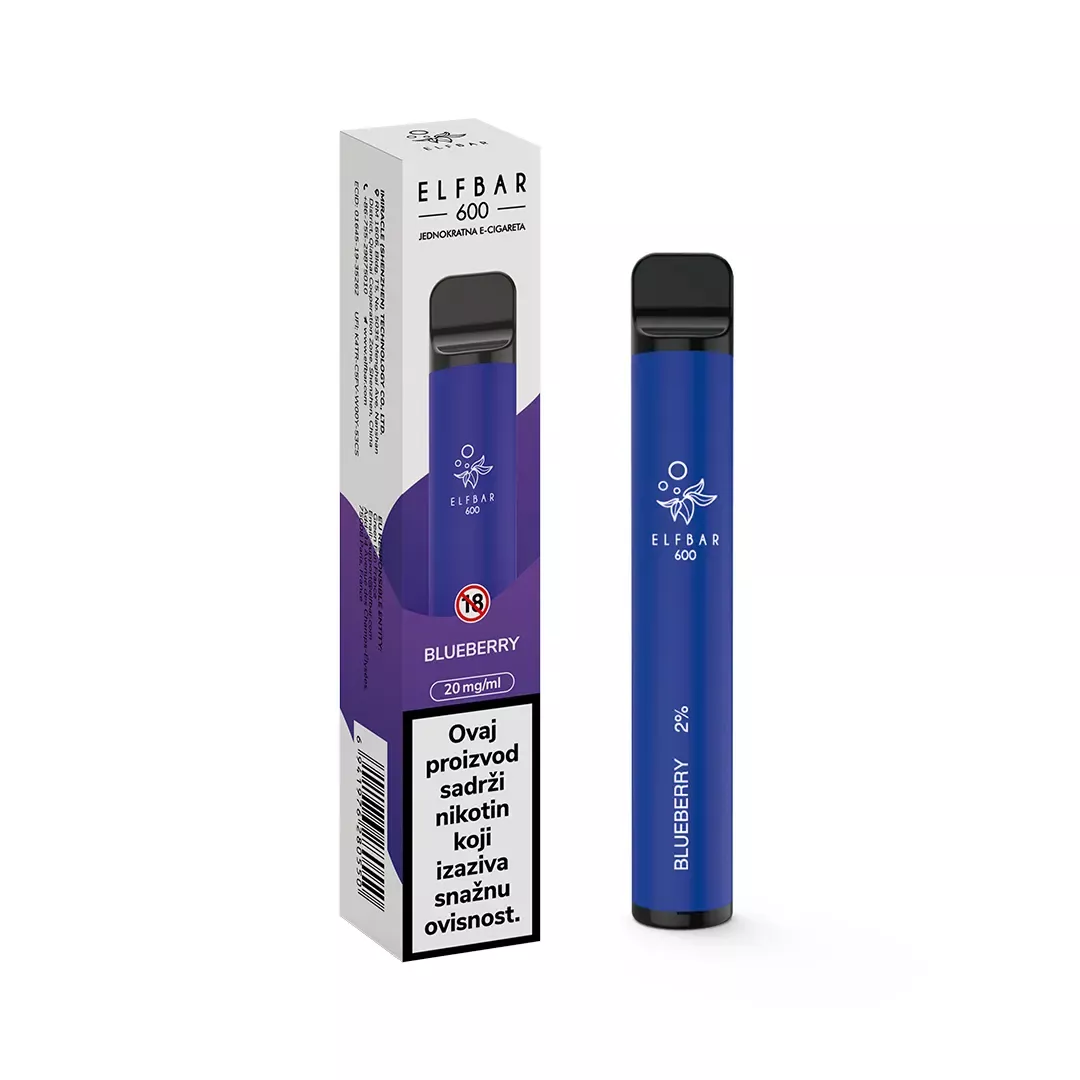 ElfBar 600 Blueberry - jednokratna e-cigareta