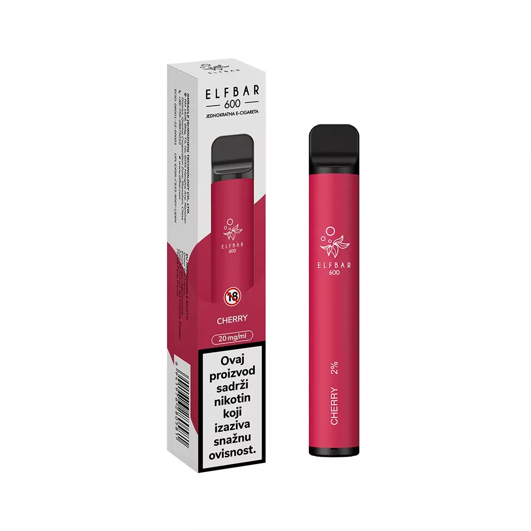 ElfBar 600 Cherry - jednokratna e-cigareta