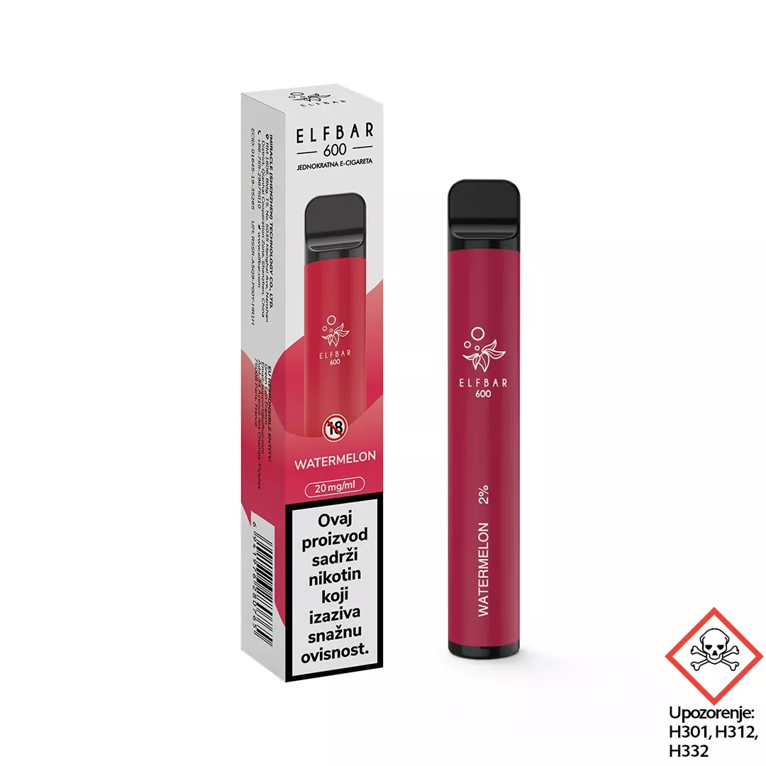 ElfBar 600 Watermelon - jednokratna e-cigareta