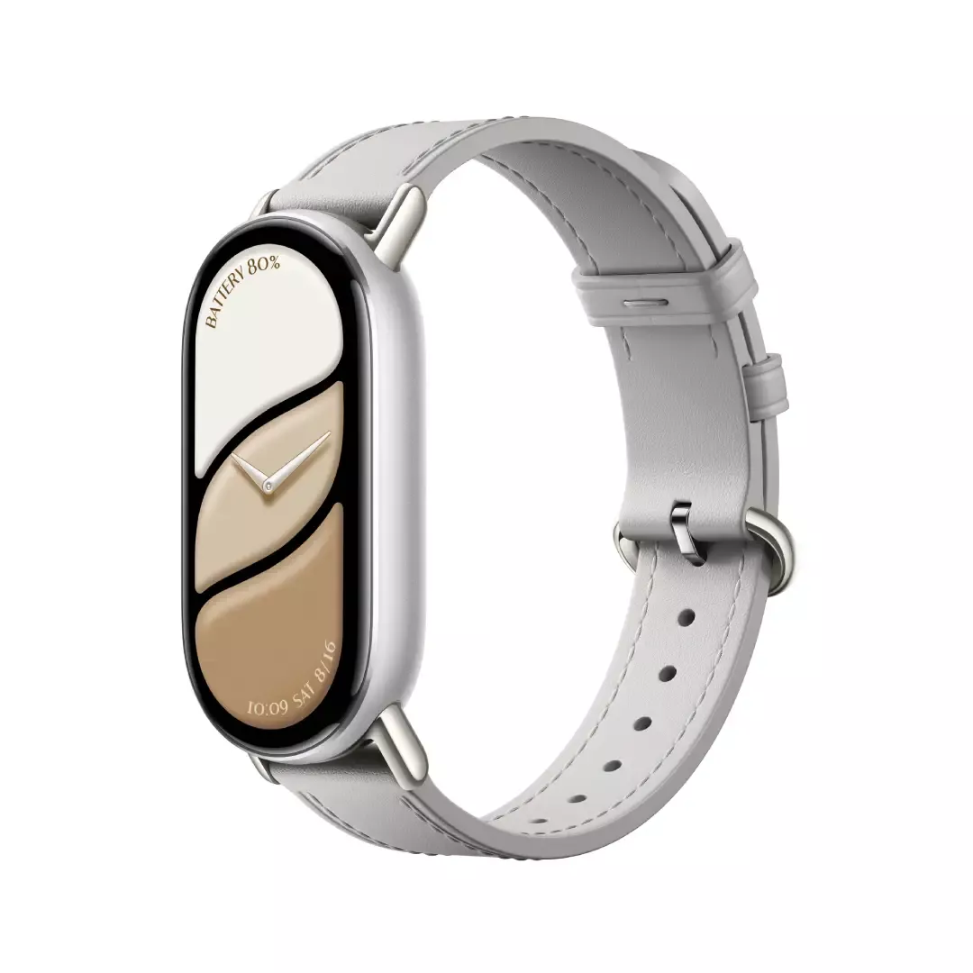 Xiaomi Smart Band 8/9/10 Leather Strap Elephant Gray - Dodatna narukvica