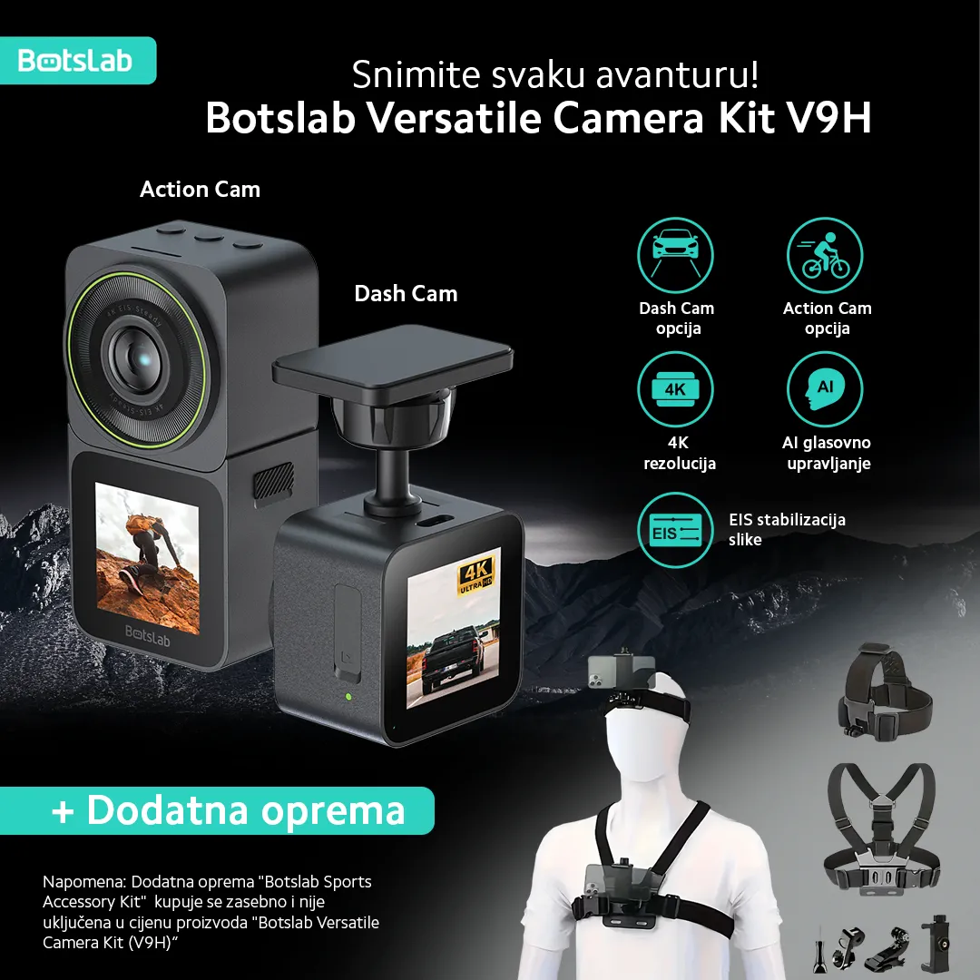 Botslab Dash Cam V9H: Zabilježite svaku avanturu u 4K rezoluciji